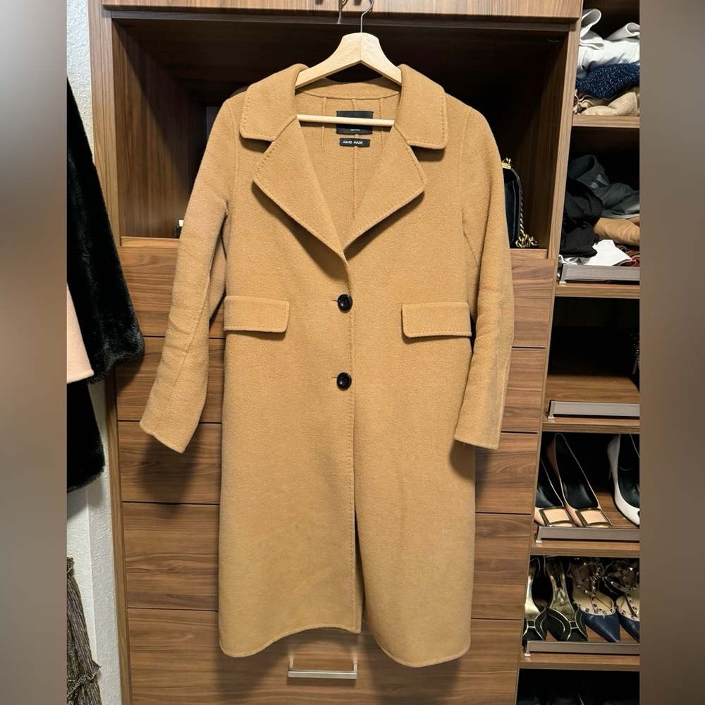 Korean Clothing- Tan Handmade Wool Coat